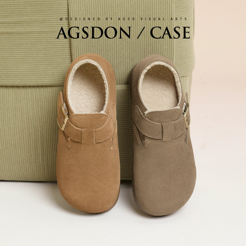 奥古狮登品牌官方正品厚底加绒勃肯鞋女2026秋冬新款休闲平底单鞋,女鞋,时尚休闲鞋,淘宝优惠券,粉丝福利购,淘宝优惠卷