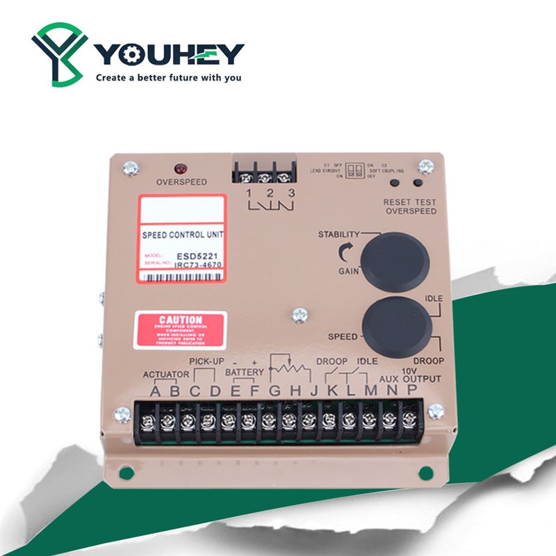 ESD5221电子调速控制器 电调板转速调制器柴油发电机配件