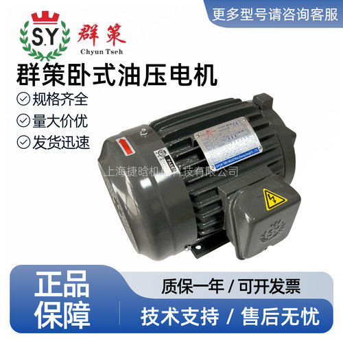 S.Y群策液压电机 C02-43B0 2HP-4 TK3 1.5KW 卧式内轴孔 油泵电机