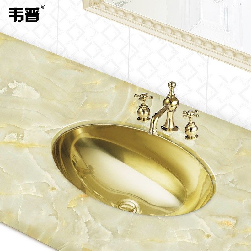 金色椭圆304不锈钢水槽小单槽吧台房车洗手盆厨房洗菜盆,家装主材,水槽套餐,淘宝优惠券,粉丝福利购,淘宝优惠卷