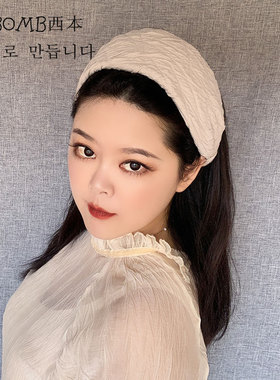 复古洗脸发带做面膜发卡女发箍