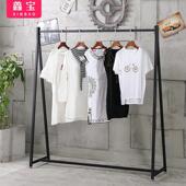 架落地式 简约铁艺婚纱架礼服架服装 店挂衣架侧挂服装 卖衣服展示架