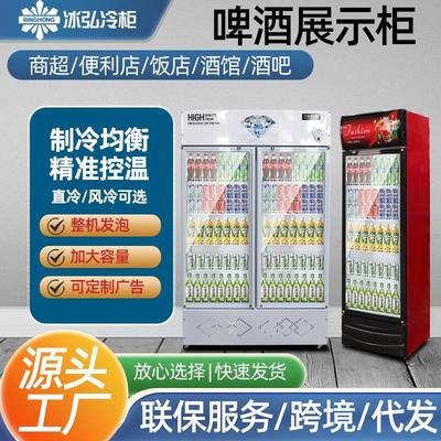 啤酒冷藏柜 饮料冷藏展示柜保鲜柜立式冷柜单双门啤酒柜 饮料柜