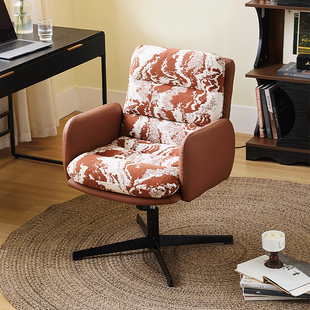 中古风椅子化妆椅女生高级感家用可升降旋转电脑椅久坐舒服办公椅