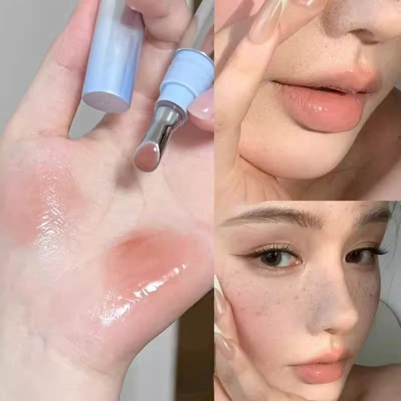 早八妈生伪素颜镜面水光精华唇蜜
