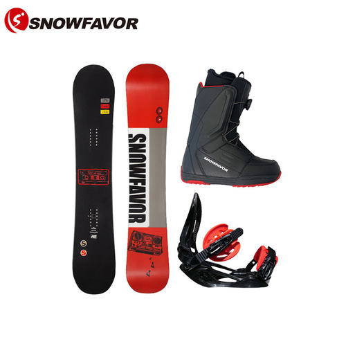 成人滑雪板snowfavor单板套装