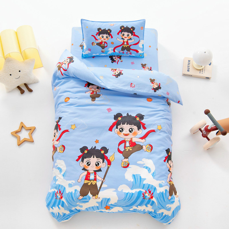 幼儿园被子三件套纯棉宝宝午睡入园专用儿童被褥套床品六件套含芯