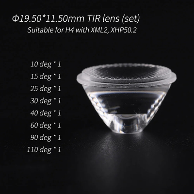 Φ19.50*11.50mm TIR镜头组，适用于H4带XML2、XHP50.2