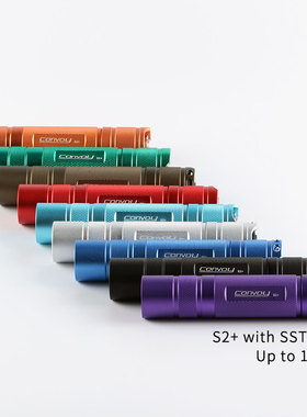 Convoy S2+ SST40紫铜热电分离,镀膜镜片,温控18650手电筒