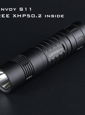 Convoy S11黑色 CREE XHP50.2 LED手电筒