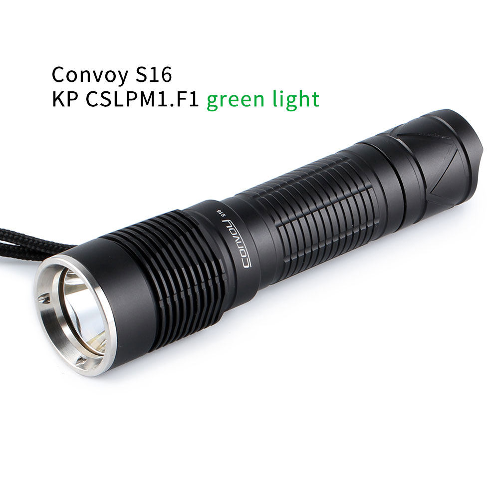 Convoy S16 KP CSLPM1.F1 LED 20W绿光 21700手电筒 4档/12组驱动