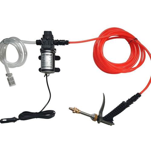 12V24V智能车载洗车器高压枪120W高压水泵220V家用电动洗车器CE认
