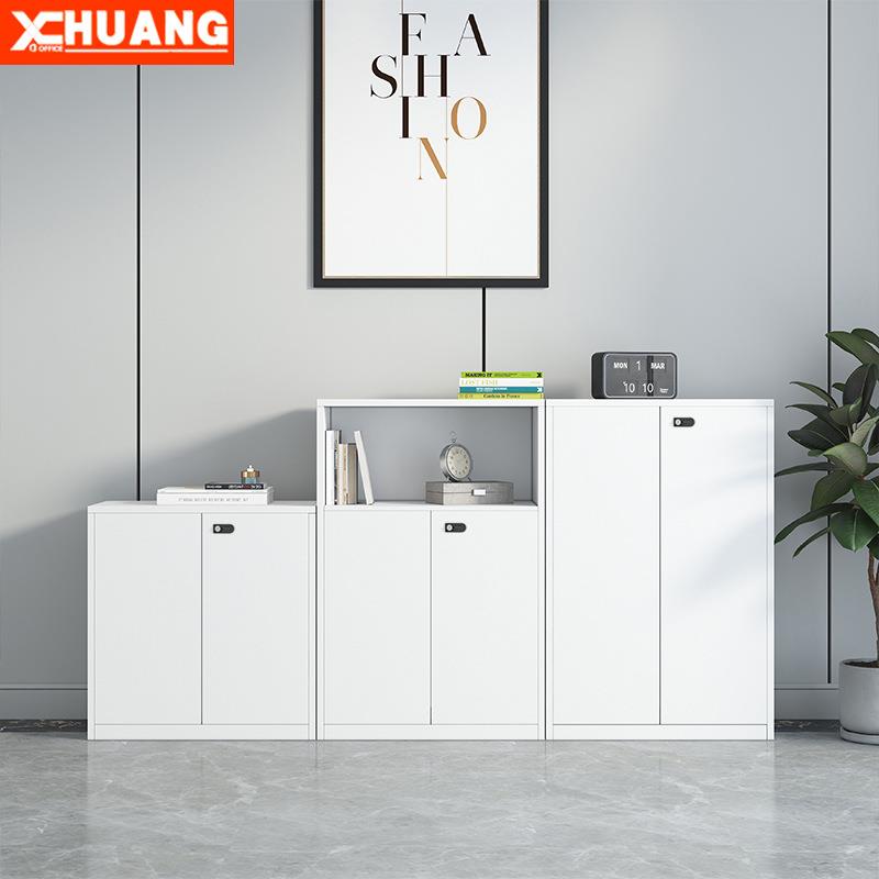 广东佛山文件柜矮柜板式资料柜收纳柜茶水柜带锁办公室高低组合柜