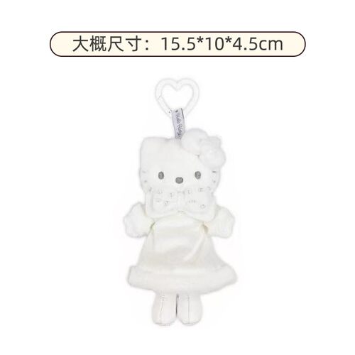 预售需补邮 27年1月slo长腿hellokitty炭黑冬日丝带蝴蝶结包挂件
