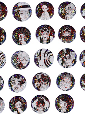 预售  鬼灭之刃  JCS  原画受注 全息闪吧唧徽章 炼接