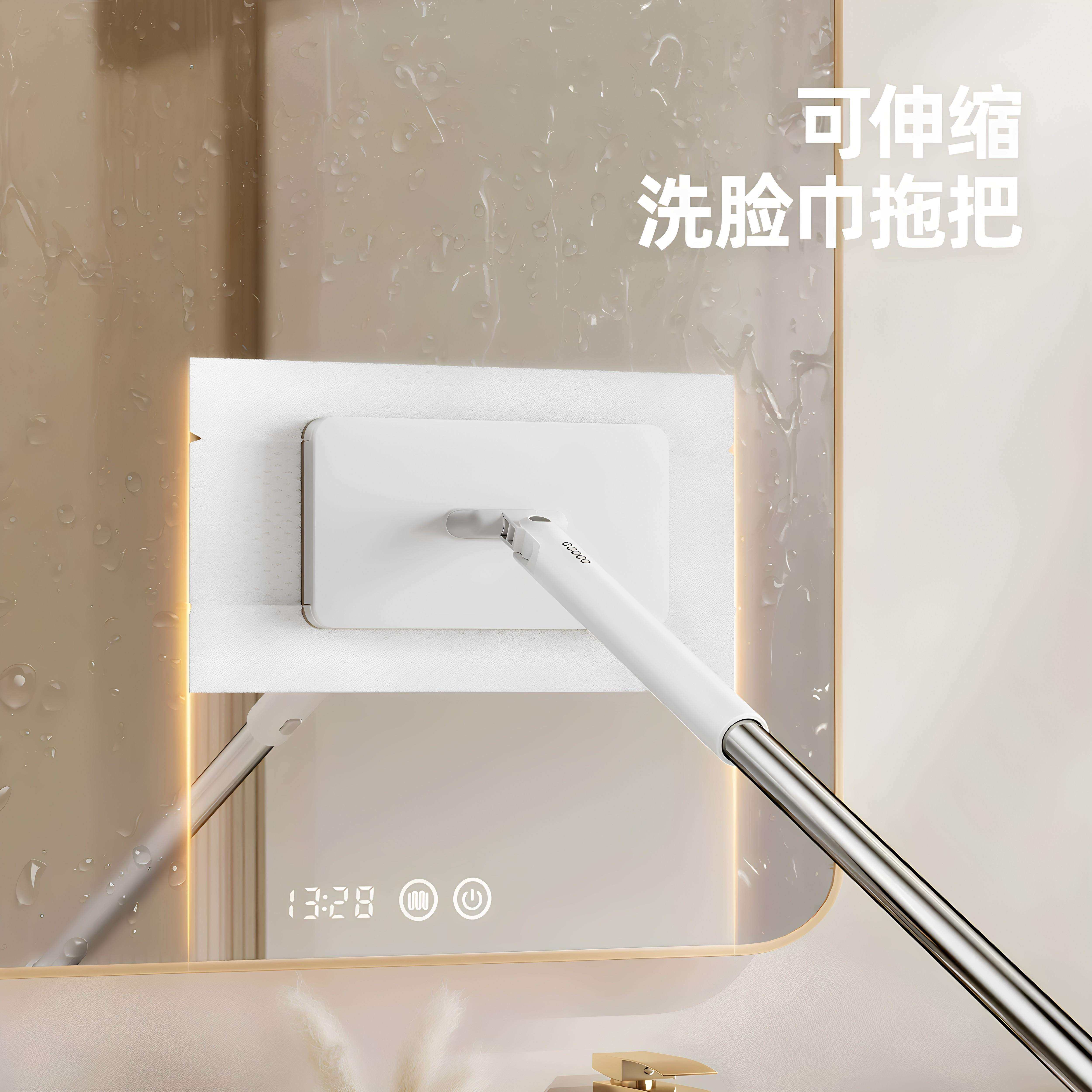 德国精工洗脸巾拖把自动夹抹布迷你小拖把家用2026新款懒人拖地