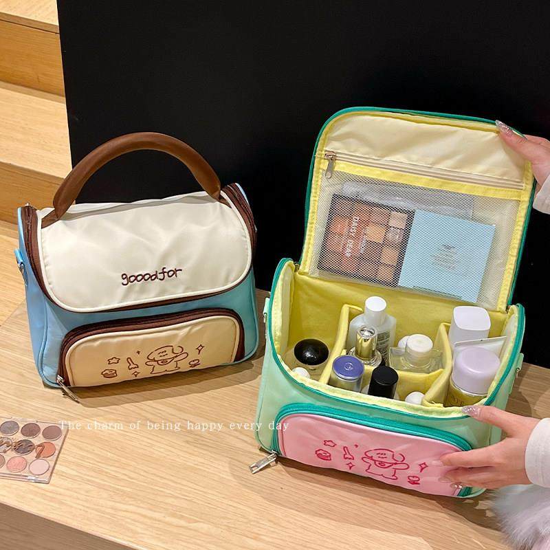 现在都用多巴胺化妆包！2025旅行新款大容量分区收纳洗漱包便携,收纳整理,化妆包,淘宝优惠券,粉丝福利购,淘宝优惠卷