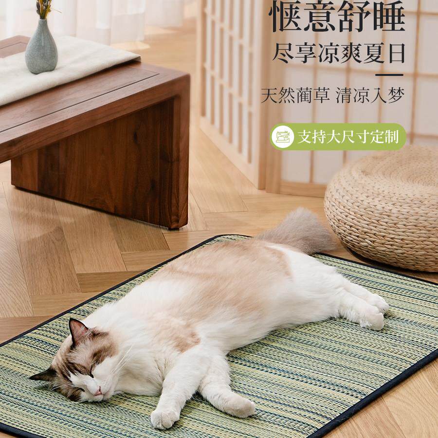 猫垫子夏季猫咪凉席睡觉用宠物冰垫夏天猫窝夏凉垫狗窝垫狗狗睡垫