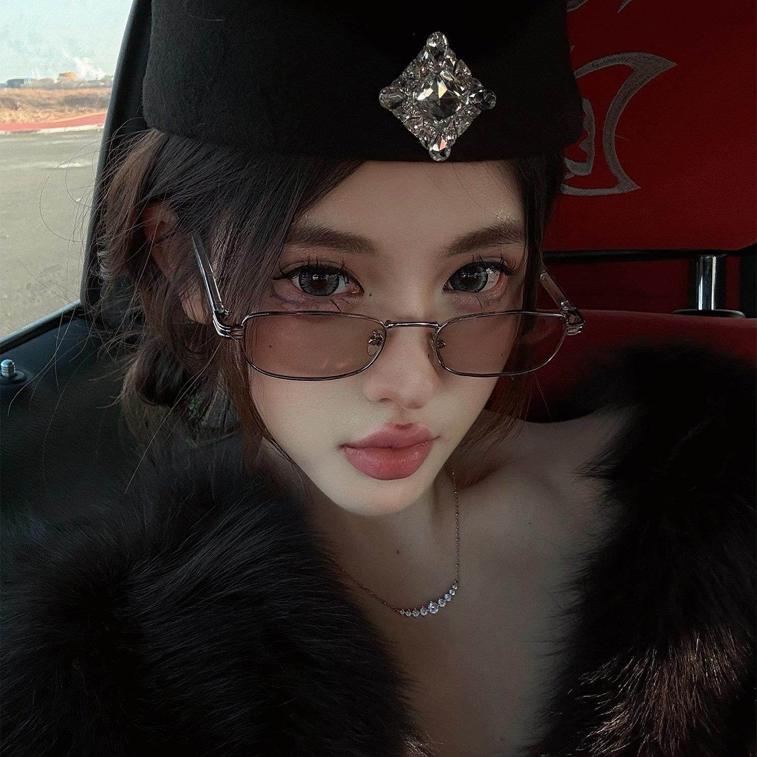 2025新款墨镜美式80年代复古港风眼镜中古风高质感老钱风太阳眼镜