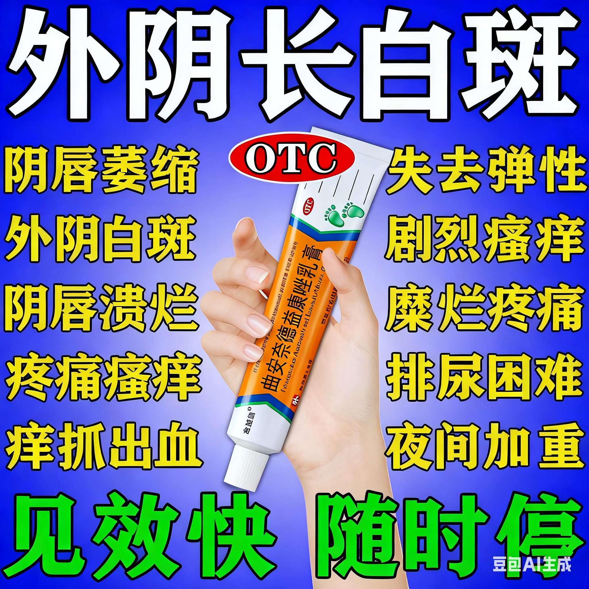 【派瑞松】曲安奈德益康唑乳膏0.1%1%*15g*1支/盒阴口白斑抗炎止痒抗过敏