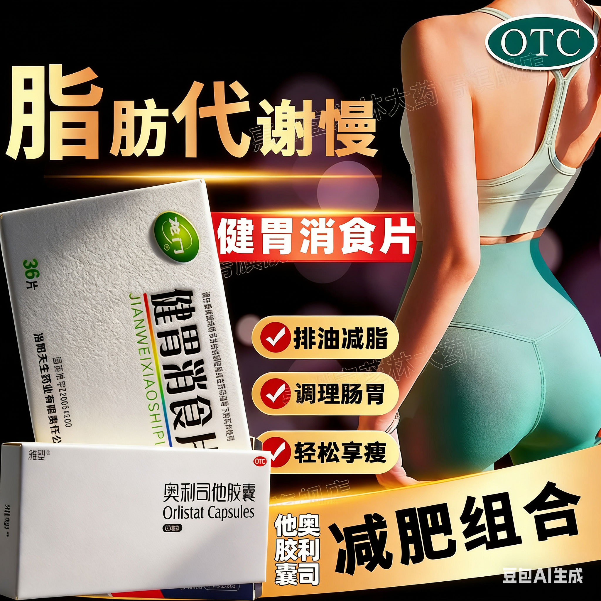 【江中】健胃消食片0.8g*64片/盒减肥组合