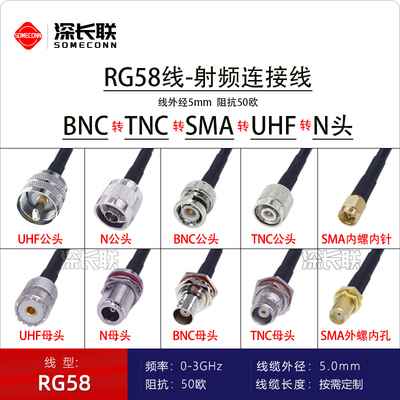 长联射频连接线RG58天线延长线
