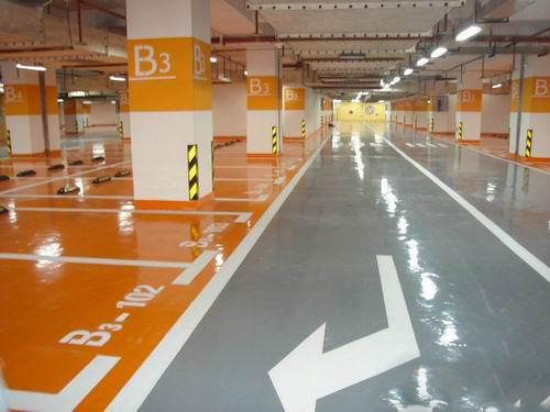 停车场地坪漆地下车库环氧地板漆透气耐磨坡道防滑漆