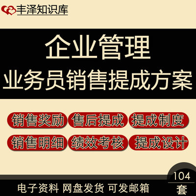 业务员销售奖励办法奖金提成标准绩效考核利润分配管理制度方案