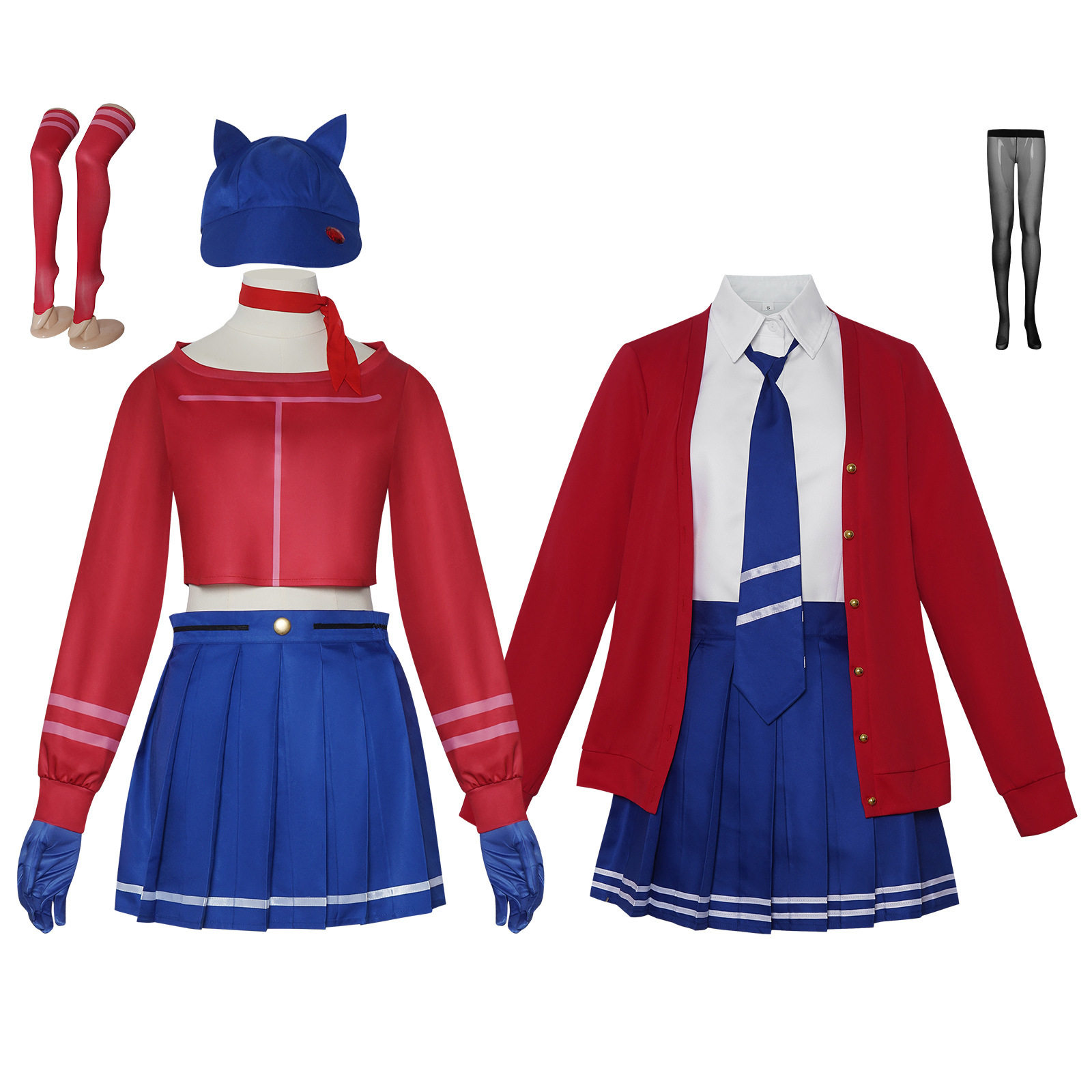 米塔cos服米拉miside游戏Steam电子女友JK二次元动漫跨境外贸全套
