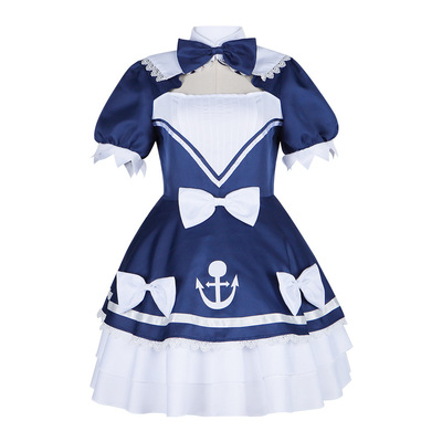 虚拟主播凑阿库娅cos服 Vtuber阿夸常服 JK水手服cosplay表演服装