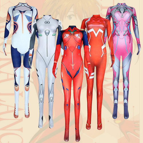 万圣节紧身连体衣DVA妲己Zero two02守望琪亚娜绫波丽cos福音战士