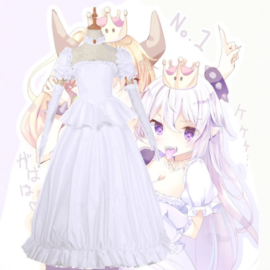 马里奥 幽灵姬cos服装 幽灵公主 娘化拟人 库巴姬 cosplay裙