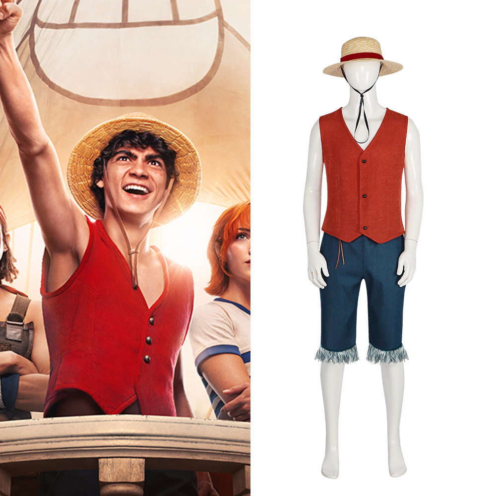 海贼王cos服真人电影版同款路飞cos服cosplay万圣节舞台表演服装