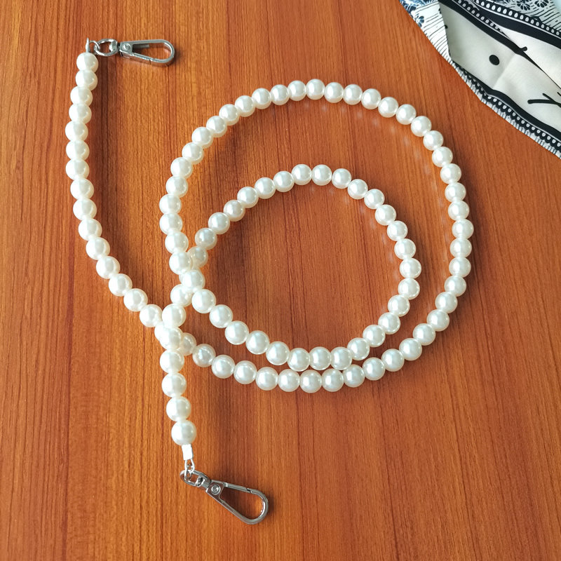 珍珠链条背带腋下包斜挎包带配件链子单买diy改造装饰可手提单肩