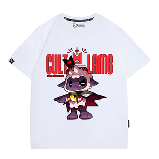 咩咩启示录游戏Cult of the Lamb周边印象纯棉短袖T恤男女衣服潮