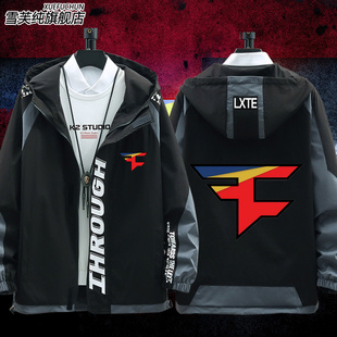 FaZe战队衣服游戏CSGO比赛RAIN衣服连帽夹克男女休闲外套宽松上衣