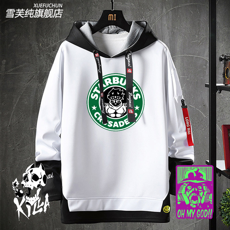 JOJO的奇妙冒险周边卫衣荒木飞吕彦名岸边露伴衣服男女外套上衣