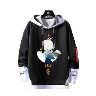 光遇SKY周边衣服白鸟二次元cos连帽卫衣秋冬潮流男女学生宽松衣服