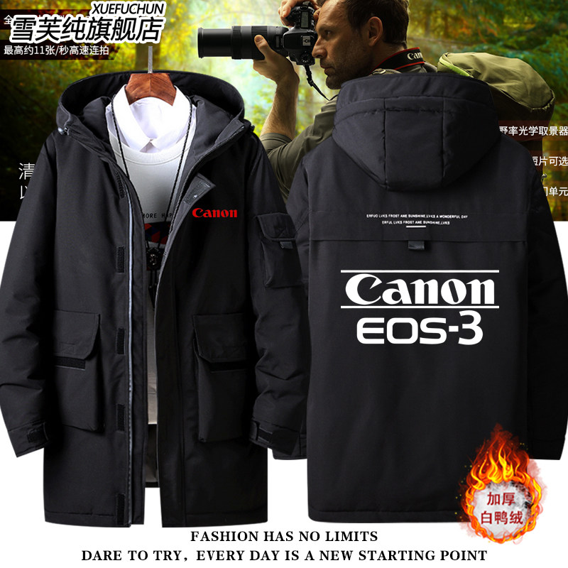 佳能相机爱好者canon摄影师工作服装羽绒服外套男女潮牌衣服夹克