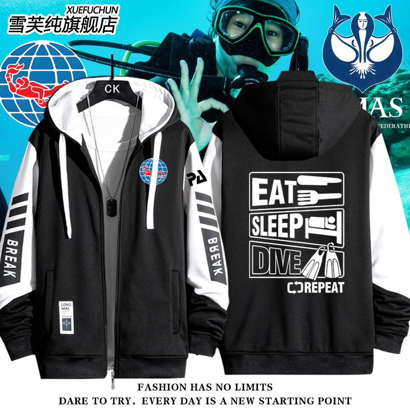 PADI潜水教练CMAS世界开衫外套