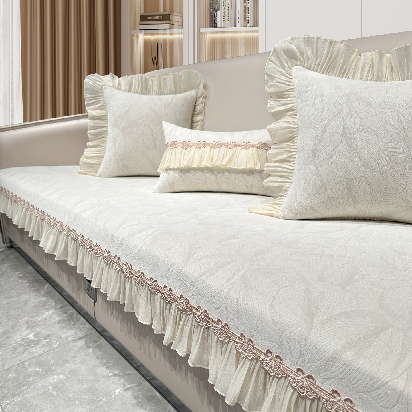 2025新款沙发垫四季通用轻奢高级感雪尼尔固定防滑现代坐垫套罩巾