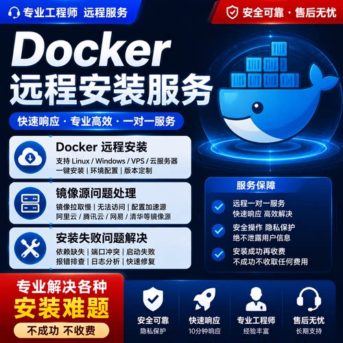 docker问题解决容器安装部署技术支持远程协助服务