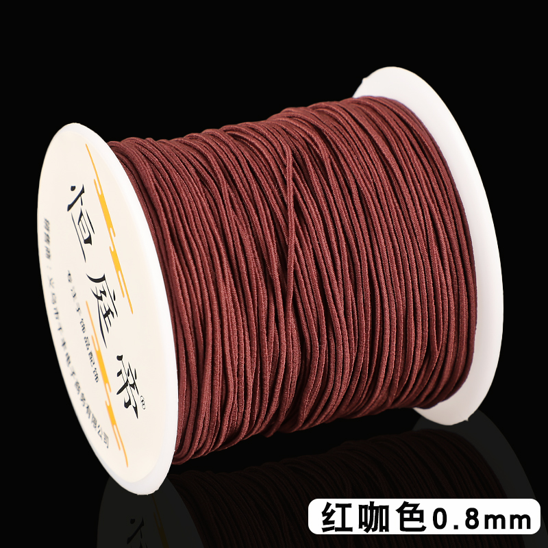 B. 붉은 커피색 0.8mm 길이 약 50m 