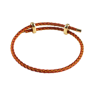 钢丝成品手链可调节金黄金转运珠防水3D钢丝绳手绳红色手串情侣款