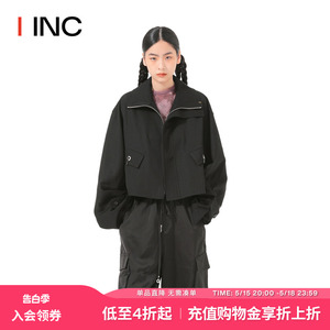 【ETHOR 设计师品牌】 IINC 23SS新款廓形休闲立领机车夹克外套女