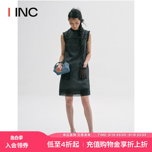 MARCHEN 春夏款 IINC 真丝花边双层连衣裙女 设计师品牌