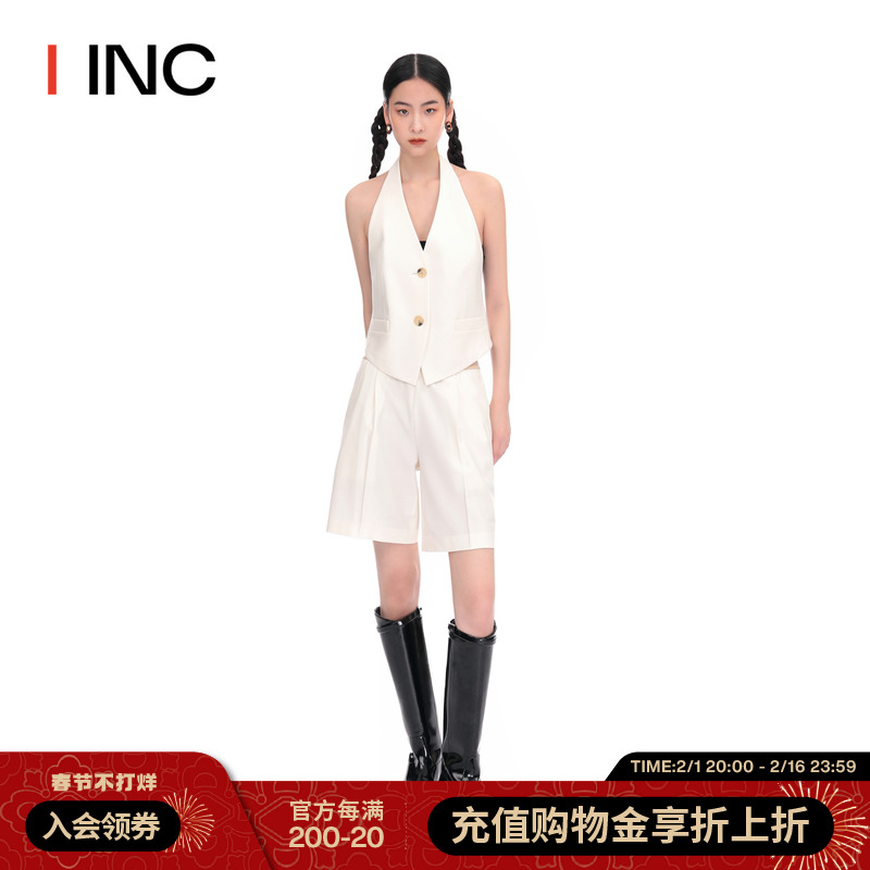 【HELMUT LANG设计师品牌】IINC 23SS新款纯色西装短裤正装裤女