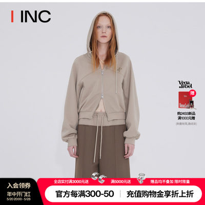 【VENA LABEL 设计师品牌】IINC 24SS双开门襟带帽针织卫衣外套女