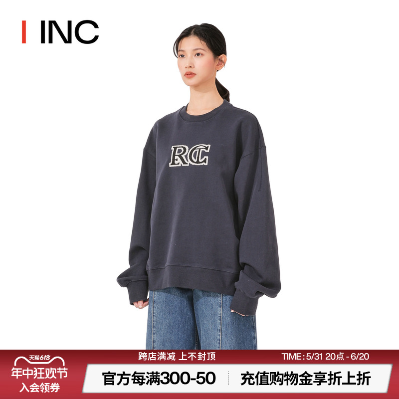 【recto设计师品牌】 IINC 24SS新款长版RC经典刺绣卫衣上衣女