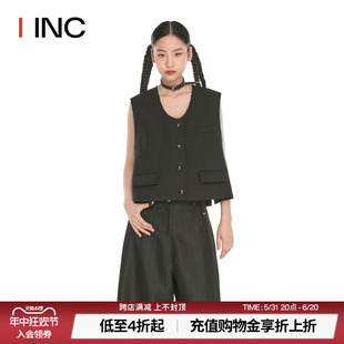 IINC 设计师品牌 外穿马甲外套女 ETHOR 23FW不锁边时尚